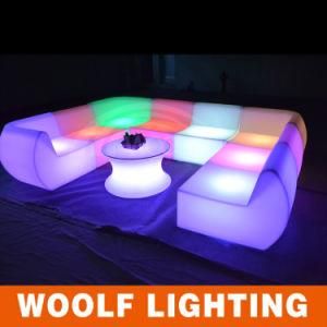LED Plastic Sofa Indoor Living Room Furniture