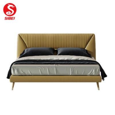 Modern Designs Light Luxury Home Furniture Bedroom Set Wooden Bed