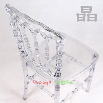 Strong Modern Hotel Wedding Furniture Clear Polycarbonate Resin Napoleon Chairs