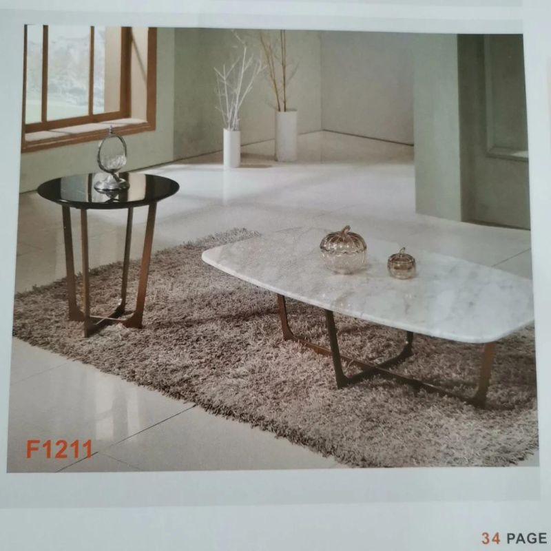 Flash Furniture Greenwich Collection Glass Coffee Table with Matte Gold Frame