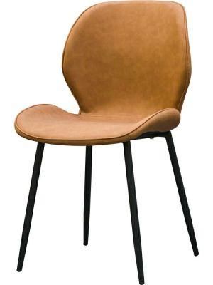 Modern Design Leather Wedding Event Restaurant Furniture Metal Leg Dining Chair