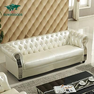 New Modern Design Sectional Home Furniture Set Living Room Genuine Leather Sofa