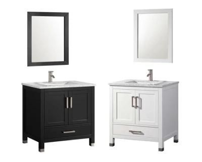 China Factory Wholesale Modern Design 30&quot; Single Sink Bathroom Vanity with Mirror