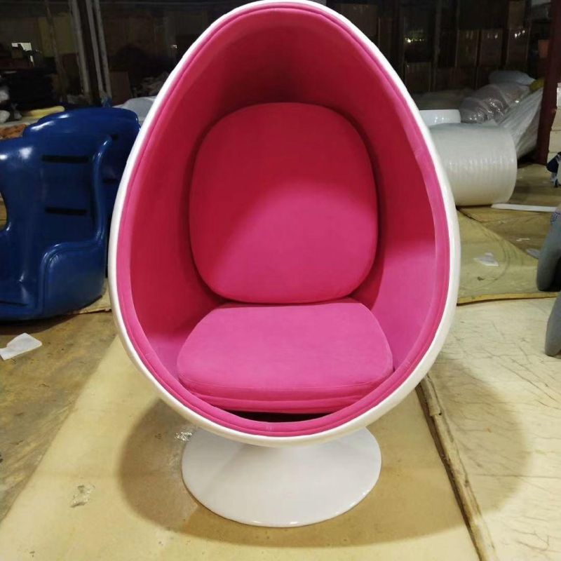 Designers Relaxing Swivel Pod Chairs Modern Furniture for Living Room Fiberglass Half Ball Chair