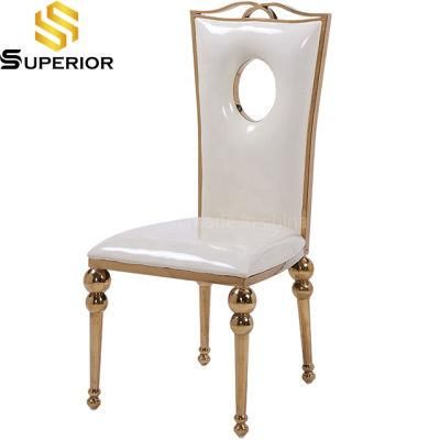 Wholesale White Faux Leather Royal Banquet Wedding Chairs