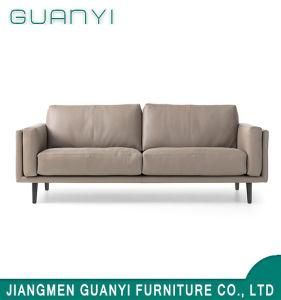 Modern Simple Leather Hotel Furniture Loveseat Sofa