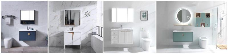 Grey Color Wall Hung Ceramic Wash Bathroom Cabinet (6619)