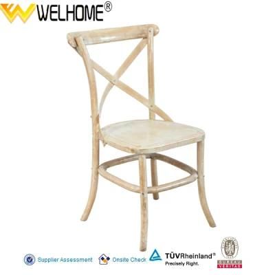 High Quality Wooden Cross Back Chair for Dining, Party