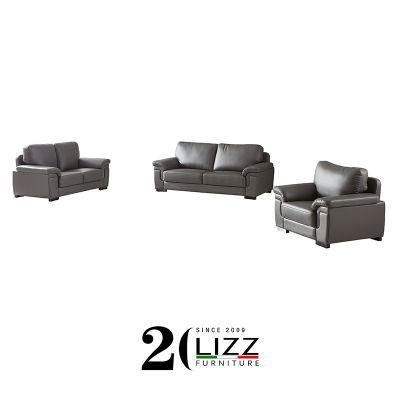 Italy Modern Design Genuine Leather 1+2+3 Living Room Sofa Furniture