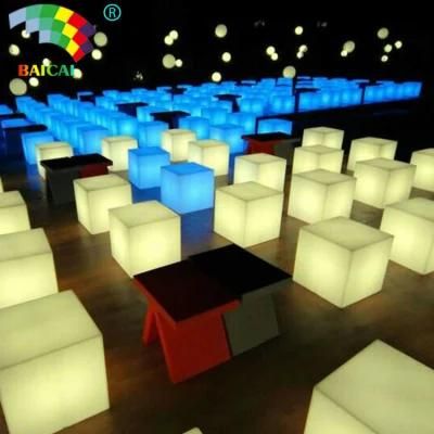 LED Light Cube Chair for Bar Garden Nightclub Hotel