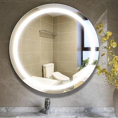 24&prime;&prime; Round Shape 3000-6000K LED Lighted Bathroom Mirror with Defogger
