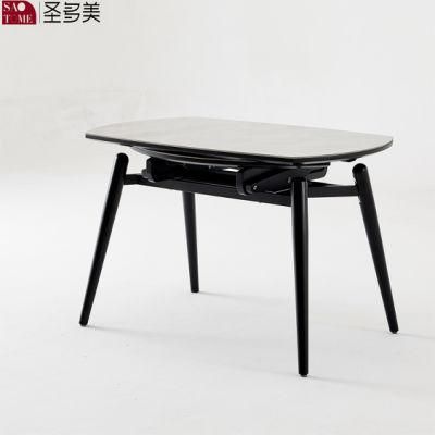 Okay Furniture New Design White Extension Square Round Dining Table