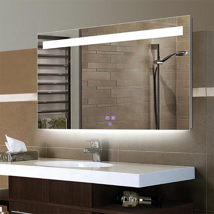 Frameless Espejos China Supplier Hotel Furniture LED Wall Light Mirror for Bathroom