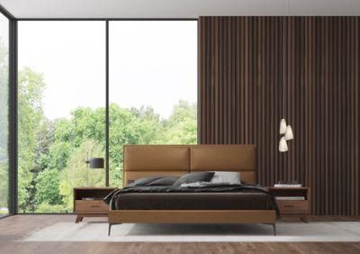Modern Bed Set Design Apartment Bedroom Furniture Style Upholstered King Size Master Bedroom Double Beds