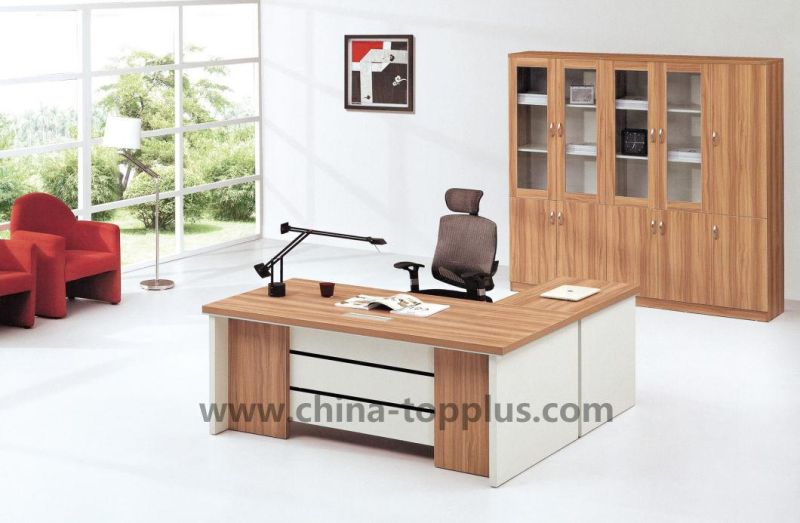 Melamine Wooden Modern Office Table L Shape Desk Office Furniture (M-T1806)