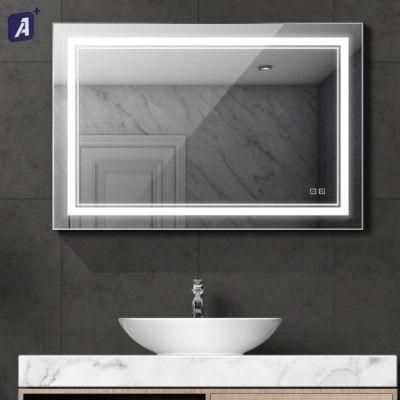 LED Wall Mounting Vanity Make up Mirror with Adjustable Light for Bathroom Washroom