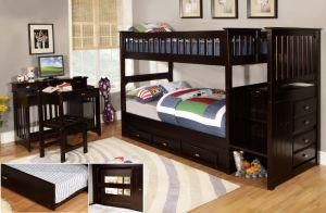 Custom Bedroom Furniture Children`S Bed Bunk Beds with Stairs