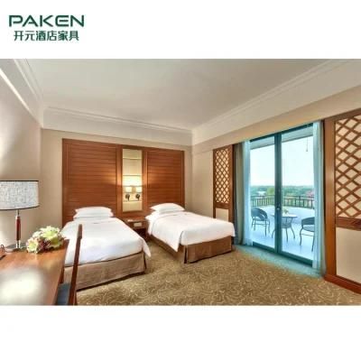 Custom Made Resort &amp; Hotel Bedroom Furniture with Screen and Wooden Background