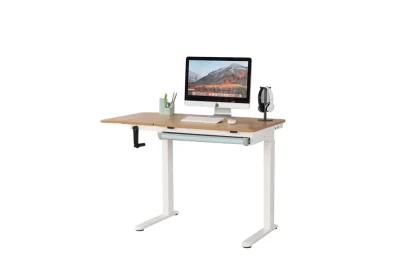 Height Adjustable Hand Crank Standing Study Desk