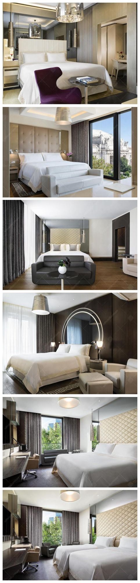 High Back Board for Bed Luxury Hotel Bedroom Furniture