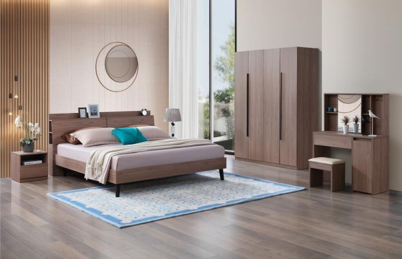 Home Furniture Bedroom MDF Hot Sale King Size Bed