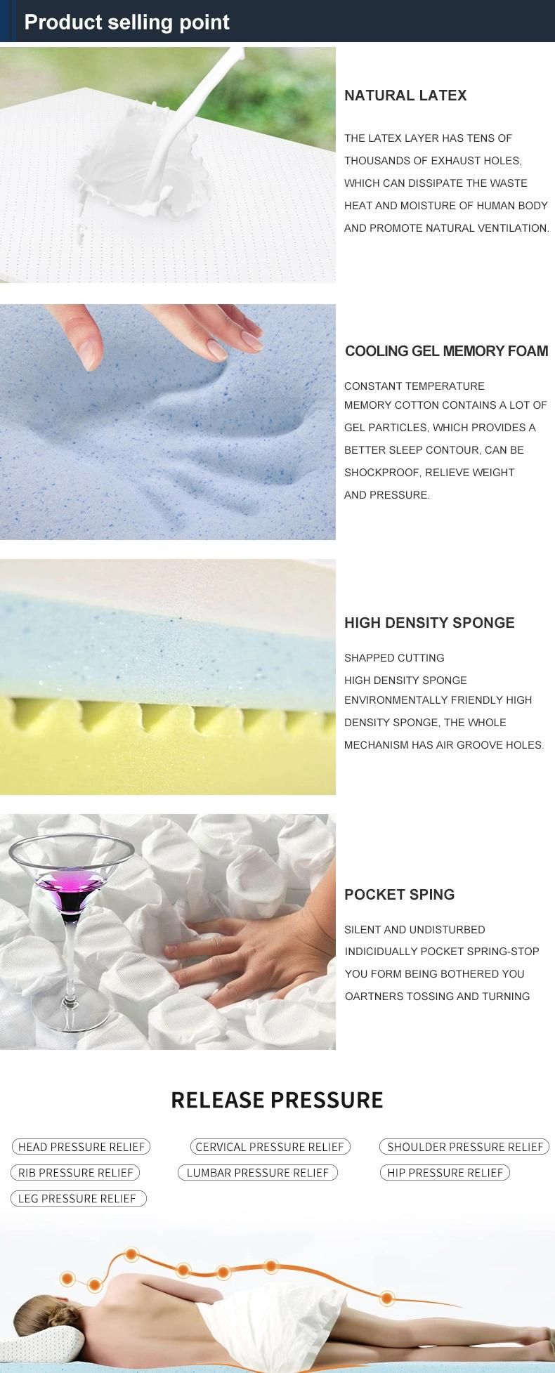 Wholesale Queen Size Modern Sleep Cool Gel Ventilated Gel Memory Foam 10 Inch Bed Mattress