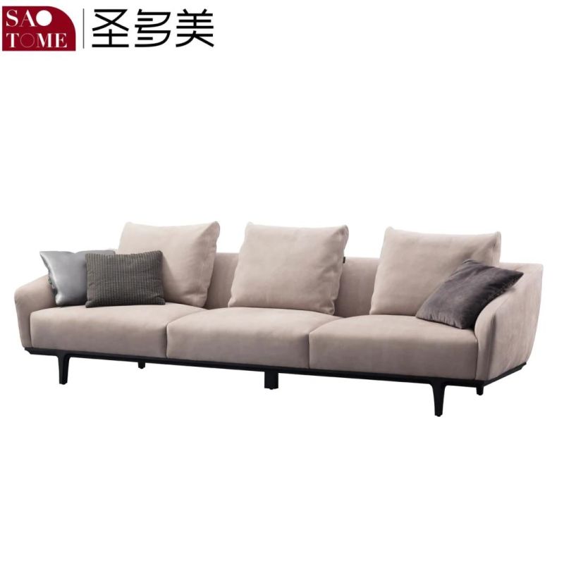 Fabric Non Inflatable Carton Packed Single Living Room Sofa Set