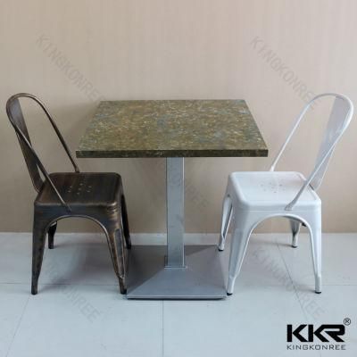 Hotel Furniture Artificial Stone Solid Surface Dining Table