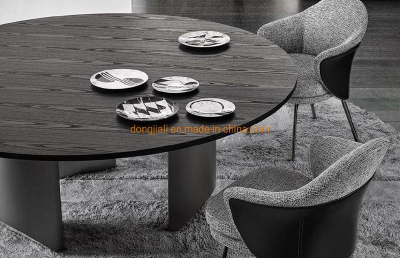 High Grade Round Marble Dining Table 2021 New Design Stainless Steel Gold White Black