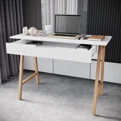 42 Inch Computer Desk with Drawer - Home and Office Computer Desk, Writing Desk for Small Area - White