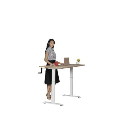 Low Price Manual Standing Computer Desk Base Height Adjustable Office Table Frame for Wholesale