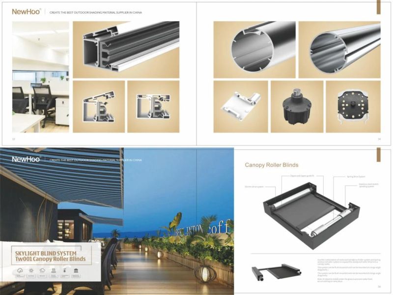 Zip Track High Performance Roller Blind for Security for Security Exterior Decorative Fabric for Security Chain Control Hand Operated Chain Control