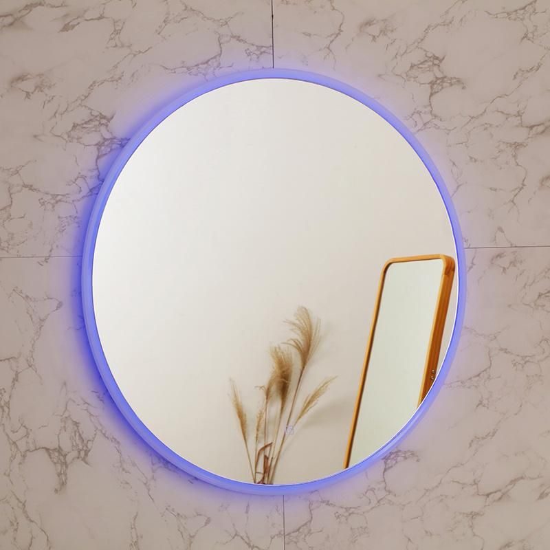 Silver Magnified Jh Glass China Wall Mounted LED Bathroom Mirror with Good Service
