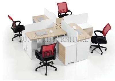 Modern Design 4 Seat Office Workstation Cubicle Office Furniture (SZ-WS161)