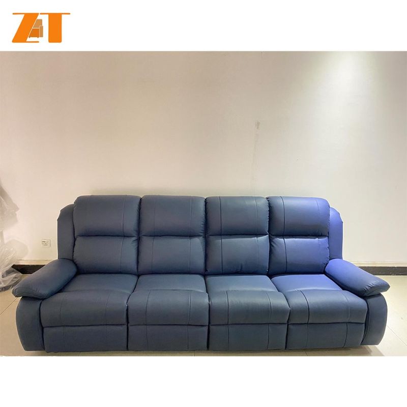 Wholesale Modern Design Functional Home Furniture Tech Leather Pull out Recliner Folding 3 Seater Sofa
