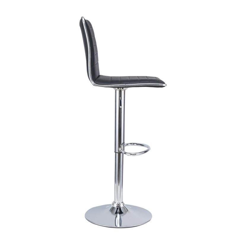 Modern Bar Stools and Restaurant Dining Chair Sets Height Adjustable Swievel PU Leather Bar Chair