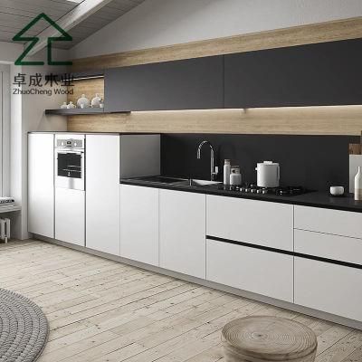 White Color Plywood Kitchen Cabinet with Door