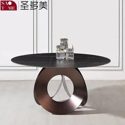 Modern Popular Rock Furniture Dining Table with Turntable