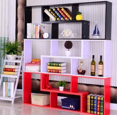 2018 Popular High Quality Cheap Wooden Shelf Bookcases Black &amp; White