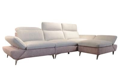 New Modern Design Living Room Furniture Fabric Sectional Sofa Set Corner Couch for Home