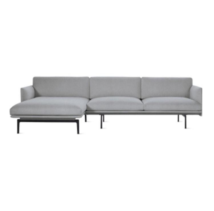 Modern European Style Upholstered Leisure Sofa Fabric Couch Home Living Room Sofas