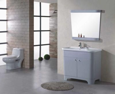 Floor Mounted PVC Bathroom Cabinet Furniture with Mirror