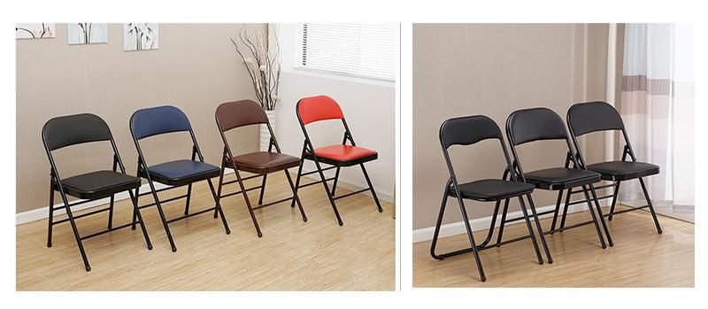 Metal Folding Wedding Party Chair Steel Folding Chair for Living/ Leisure Sitting Chair, Metal Folding Chair