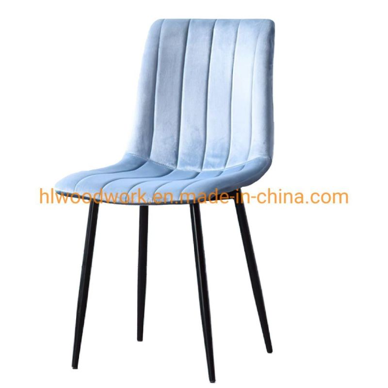 Dining Chair French Style Home Furniture Modern Hotel Restaurant Outdoor Chair Fabric Velvet Dining Room Chair