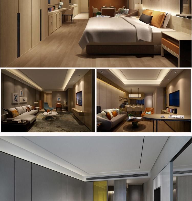 Custom-Made Modern Fashion Hotel High Headboard Beds Manufacturer Chinese Factory 4-5 Star Bedroom Furniture