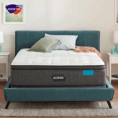 The Best Factory Aussie Roll Sleeping Well King Double Full Inch Gel Memory Foam Spring Mattress