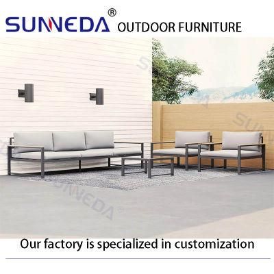 Luxury Waterproof Garden Aluminum Sofa Set Furniture