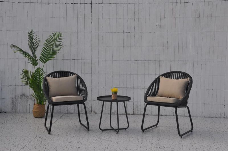 Modern Style Aluminum Outdoor Patio Garden Outdoor Rattan Aluminum Furniture Chair Set