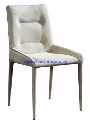 Wholesale Cheap Simple Style Velevt Wrapped Dining Chair