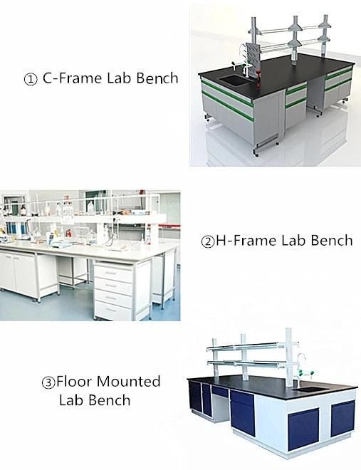 Cheap Factory Prices Bio Steel Lab Furniture with Absorbent Paper, Hot Selling Physical Steel Epoxy Resin Lab Bench